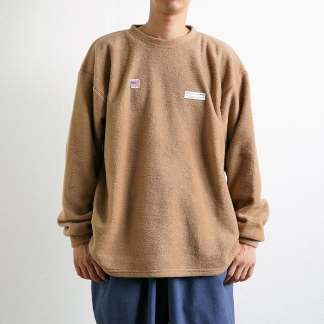 SMOKE T ONE / THE ONE MORKSKIN POLAR FLEECE TEE フリース半袖Tシャツ - Khaki カーキ 中古メンズ PACIFIC パシフィック ARON MAIDEN HOLY SMOKE T