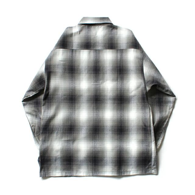 CalTop（キャルトップ） / 2000 オンブレチェック L/Sシャツ - Grey/White グレー×ホワイト_1