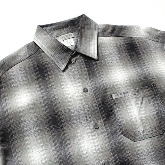 CalTop（キャルトップ） / 2000 オンブレチェック L/Sシャツ - Grey/White グレー×ホワイト_2