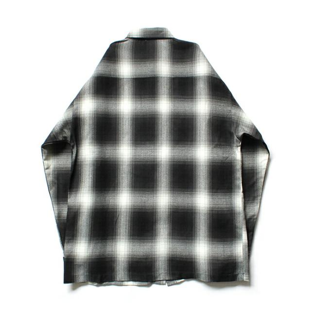 CalTop（キャルトップ） / 2000 オンブレチェック L/Sシャツ - Black/Ivory ブラック×アイボリー_1