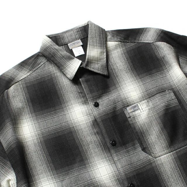 CalTop（キャルトップ） / 2000 オンブレチェック L/Sシャツ - Black/Ivory ブラック×アイボリー_2