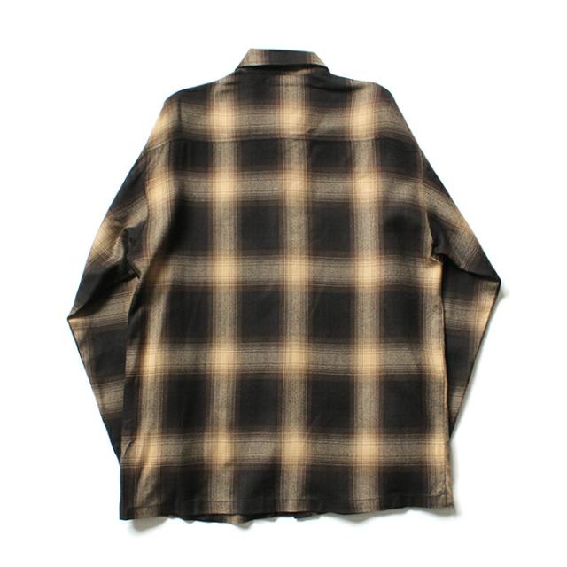 CalTop（キャルトップ） / 2000 オンブレチェック L/Sシャツ - Brown/Khaki ブラウン×カーキ_1