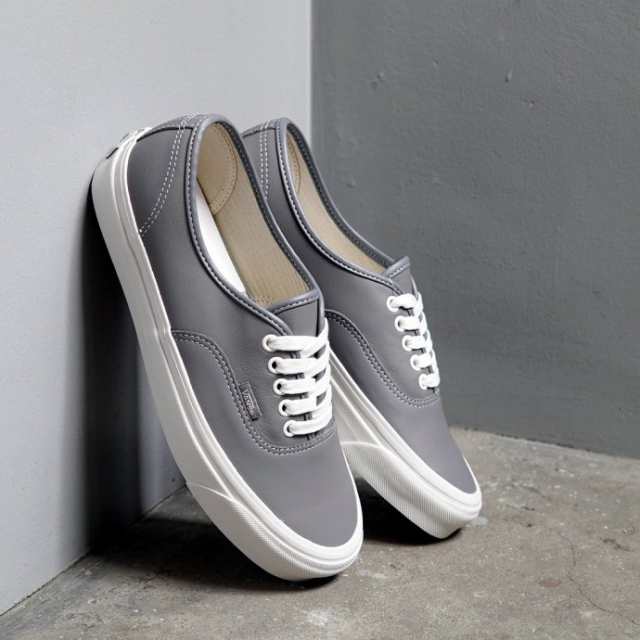 VANS ヴァンズ / Anaheim Factory Authentic 44 DX - V.LEA/FROST アナハイムファクトリー オーセンティック グレーレザー VN0A5KX4AXE