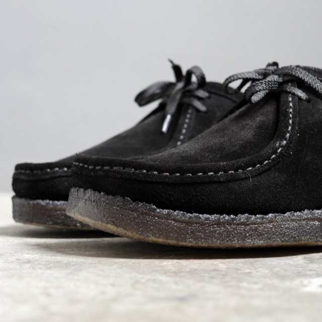 Padmore & Barns / P204 Low - Black Suede パドモア＆バーンズ 