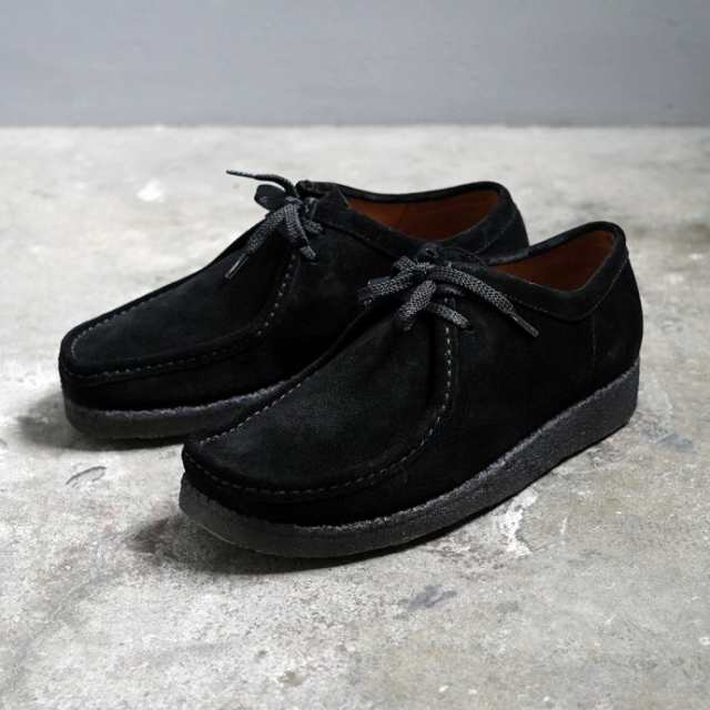 Padmore & Barns P204 Low - Black Suede パドモア＆バーンズ ブラック