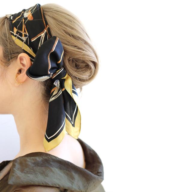 moca.arpeggio（モカ アルペジオ） /  Little birds ネックレス柄 スカーフ  [MS-03] レディース ギフト プレゼント 大判 スカーフ シルク 大人 上品 綺麗 記念日 贈り物 20代 30代 40代 50代 60代 moca.arpeggio（モカ アルペジオ） / Little birds ネックレス柄