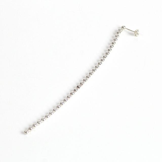 su（スウ） / dtea0103sv DOT シルバーボールチェーンピアス L (片耳タイプ) レディース ギフト プレゼント アクセサリー ジュエリー 20代 30代 40代 50代 60代