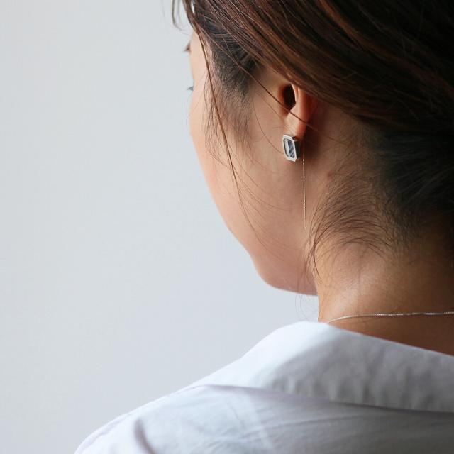 yamcatch me classicピアス k14wg-heartball-