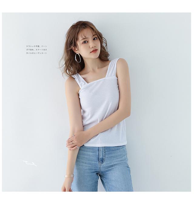 ブラ紐隠しインナー タンクトップ 重ね着 タンク キャミソール インナー レディース トップス ブラ紐を隠せるインナー ブラック ホワイトの通販はau Pay マーケット Premiere Japan