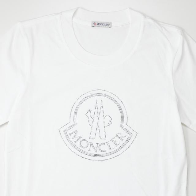 【国内発送】MONCLER クリスタル ロゴ 半袖 Tシャツ 8C00034 国内発送】MONCLER クリスタル ロゴ 半袖 Tシャツ 8C00034