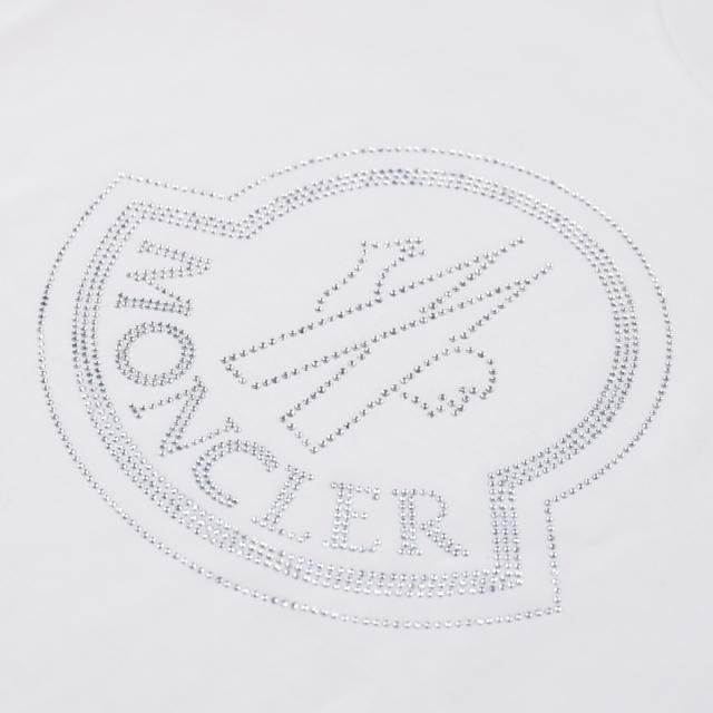 【国内発送】MONCLER クリスタル ロゴ 半袖 Tシャツ 8C00034 MONCLER モンクレール Tシャツ クリスタル ロゴ 半袖 Tシャツ
