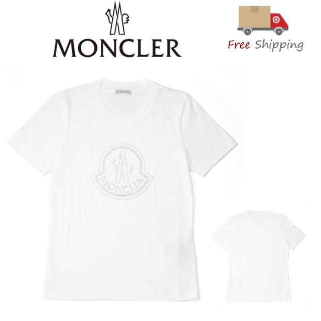 MONCLER モンクレール Tシャツ クリスタル ロゴ 半袖 Tシャツ 8C00034