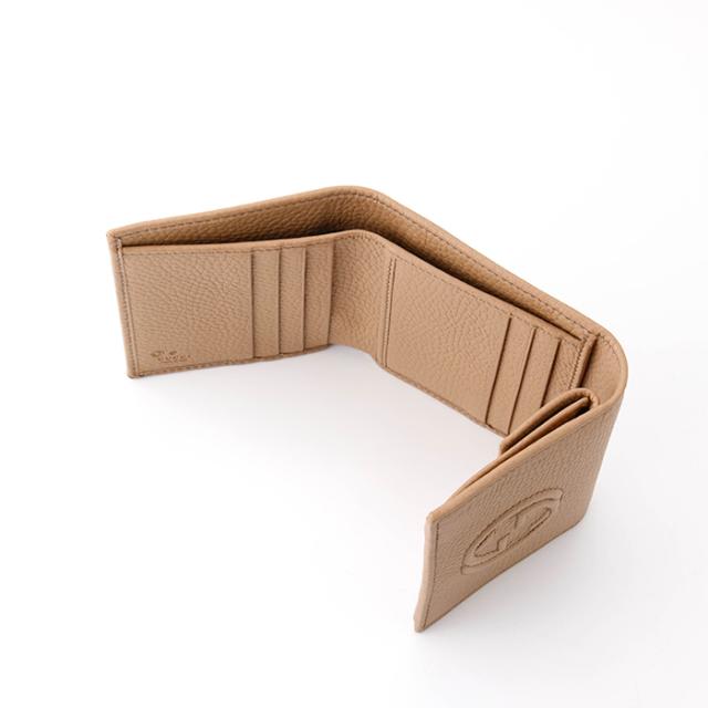 【国内発送】GUCCI SOHO コンパクトl三つ折り財布 598207 ギフト GUCCI グッチ SOHO 三つ折り財布 ブラック (GUCCI/折りたたみ