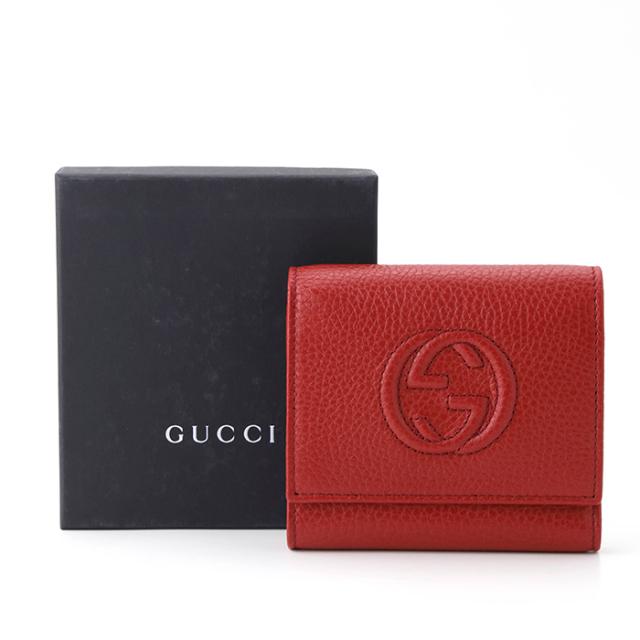 【国内発送】GUCCI SOHO コンパクトl三つ折り財布 598207 ギフト GUCCI グッチ SOHO コンパクトl三つ折り財布 598207 新品 ギフト