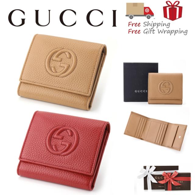 【国内発送】GUCCI SOHO コンパクトl三つ折り財布 598207 ギフト GUCCI グッチ SOHO コンパクトl三つ折り財布 598207 新品 ギフト