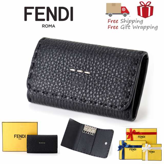 FENDI フェンディ 7AP011 レザー 6連キーケース 新品 ギフト 新品・本物保証 ギフト プレゼント 無料ギフトラッピング対応可！