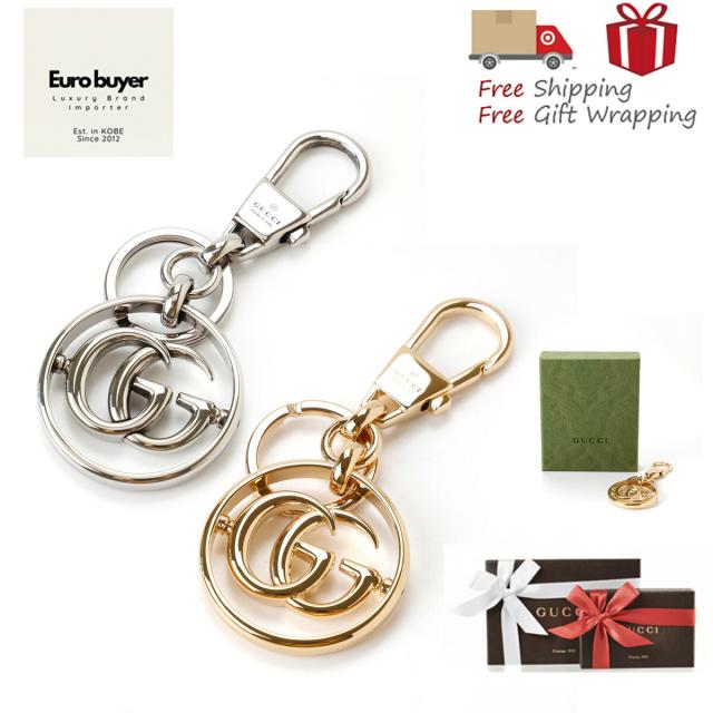 GUCCI グッチ 850525 ダブルG キーリング キーホルダー 新品 ギフト プレゼント 贈り物 無料 ラッピング 包装