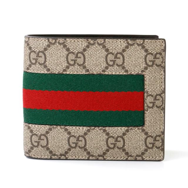 GUCCI グッチ 財布 ウェブストライプ 二つ折財布 779854 新品 ギフト プレゼント プレゼント ギフト 贈り物 無料 ラッピング 包装