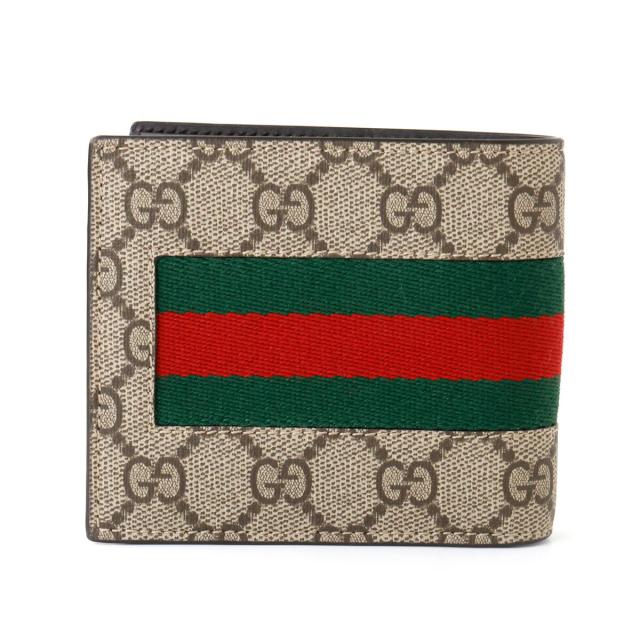 GUCCI グッチ 財布 ウェブストライプ 二つ折財布 779854 新品 ギフト プレゼント プレゼント ギフト 贈り物 無料 ラッピング 包装