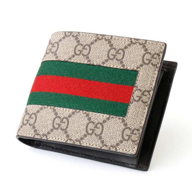 GUCCI グッチ 財布 ウェブストライプ 二つ折財布 779854 新品 ギフト プレゼント プレゼント ギフト 贈り物 無料 ラッピング 包装
