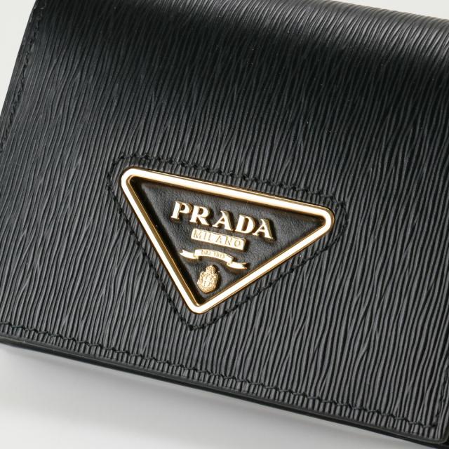 PRADA プラダ 財布 2つ折り財布 1MV204 三角ロゴ 新品 ギフト