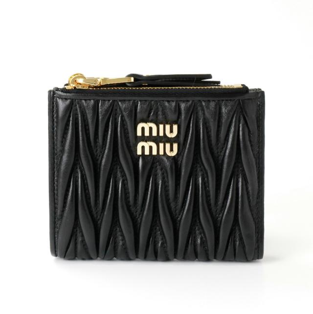 【送料無料・アウトレット】 MIUMIU ミュウミュウ 財布 5ML024 2つ折り財布 新品 プレゼント ギフト 贈り物 無料 ラッピング 包装_2