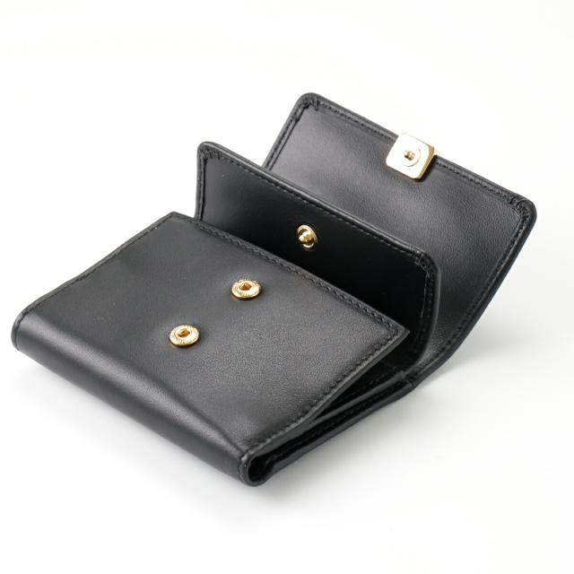 送料無料】 MIUMIU ミュウミュウ 財布 三つ折り財布 ブラック 5MH043