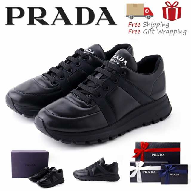 PRADA プラダ スニーカー レザー 2EG382 5.5 24.5cm ギフト プレゼント