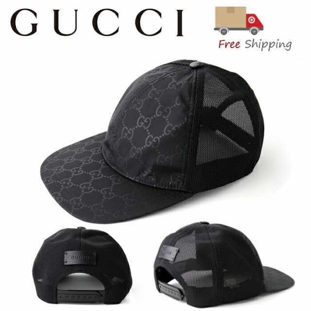 GUCCI グッチ キャップ 帽子 ブラック 510950 新品 本物保証