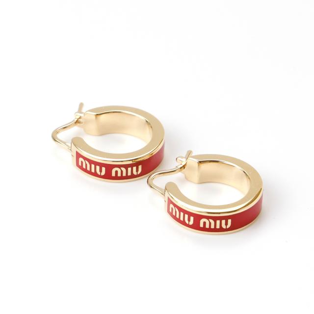 【国内発送】MIUMIU 5IO103 ロゴ エナメル ピアス ギフト包装可 送料無料】 MIUMIU ミュウミュウ 5IO103 ロゴ エナメル ピアス