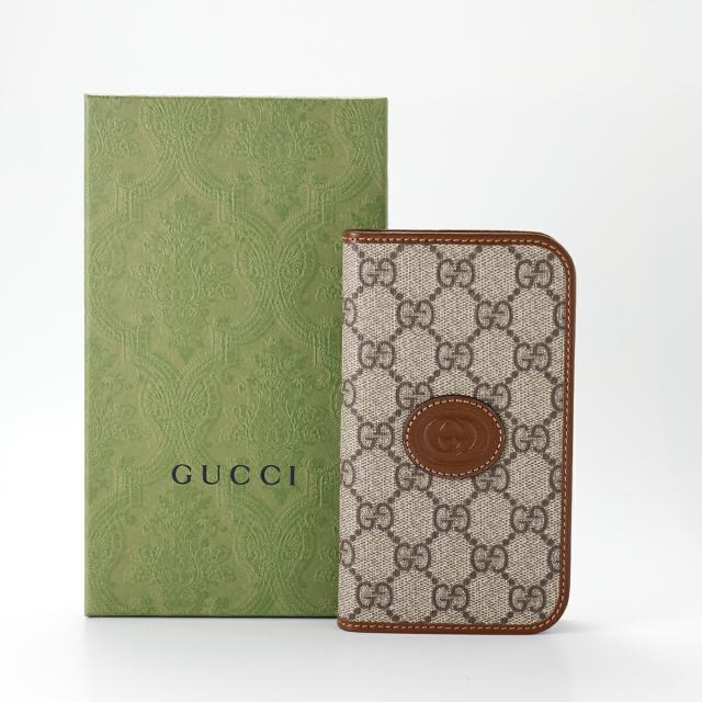 GUCCI グッチ スマホケース 手帳型 iPhone 15 15Pro ケース 新品