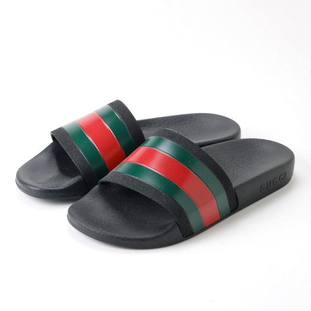 【送料無料】GUCCI グッチ サンダル　キッズ ウェブ付き ラバー サンダル 33 21cm 新品 ギフト プレゼント プレゼント ギフト 贈り物 無料 ラッピング 包装_2