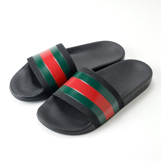【送料無料】GUCCI グッチ サンダル　キッズ ウェブ付き ラバー サンダル 33 21cm 新品 ギフト プレゼント プレゼント ギフト 贈り物 無料 ラッピング 包装_3