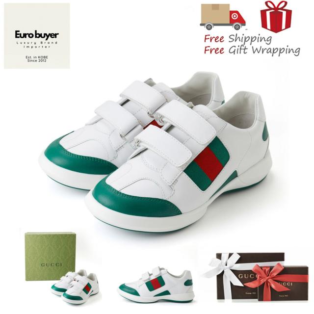 【送料無料】GUCCI グッチ キッズ ウェブ スニーカー 772406 29 18.6cm 新品 ギフト プレゼント プレゼント ギフト 贈り物 無料 ラッピング 包装