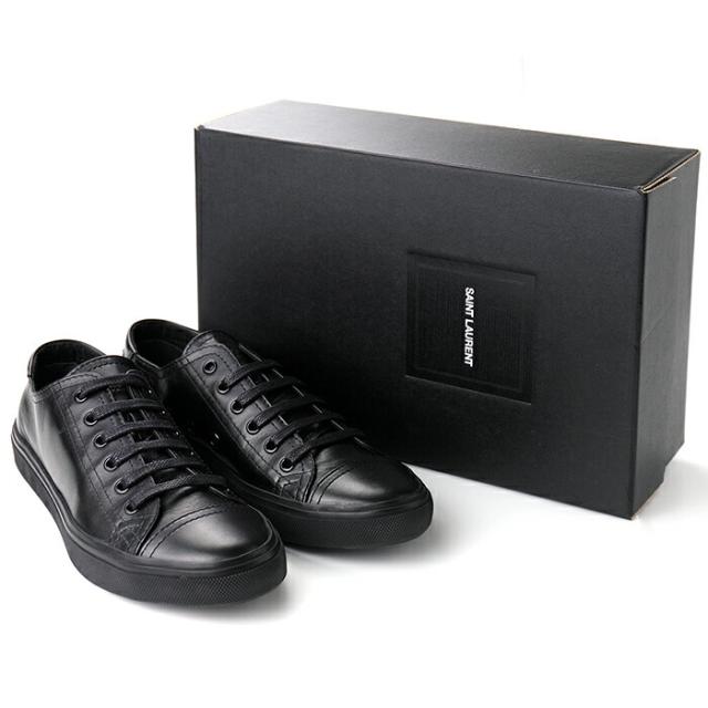 SAINT LAURENT サンローラン レザースニーカー ブラック 519334 新品 本物保証ギフト ラッピング プレゼント 無料ギフトラッピング対応可!_3