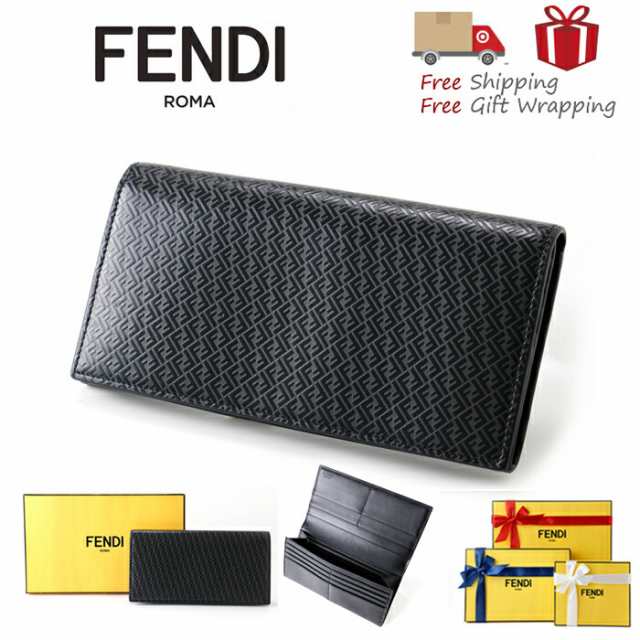 【送料無料】 FENDI フェンディ 財布 フラップ 2つ折り 長財布 7M0210 新品 プレゼント ギフト 贈り物 無料 ラッピング 包装