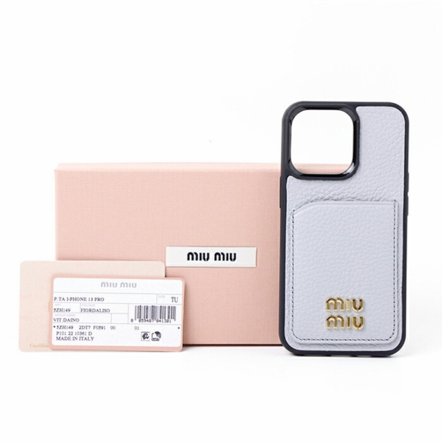 爆買い！ 2点セットmiumiu : ミュウミュウiPhone13/14 iPhoneケース