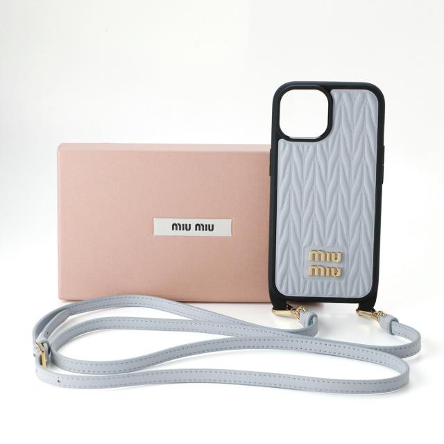 MIUMIU ミュウミュウ スマホケース  iPhone 15 15Pro ケース 5ZH184 5ZH185 新品ギフト ラッピング プレゼント ギフト 贈り物 無料 ラッピング 包装_1