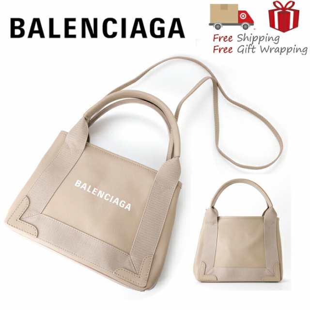 【送料無料】 BALENCIAGA バレンシアガ NAVY CABAS XS トートバッグ 2way 390346 新品 ギフト プレゼンギフト 贈り物 無料 ラッピング 包装の通販は