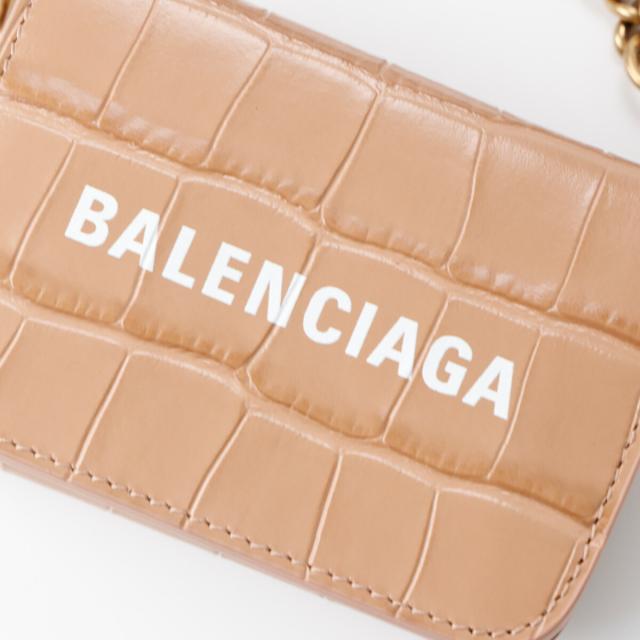 送料無料】BALENCIAGA バレンシアガ 618145 チェーン付き 三つ折り財布