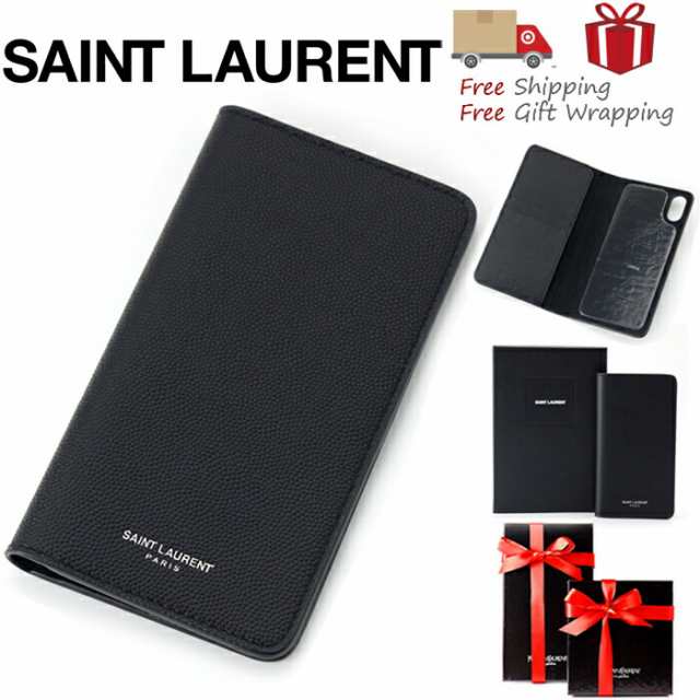 SAINT LAURENT サンローラン iPhone X Xs ケース 新品 本物保証 ギフト プレゼント 無料ギフトラッピング対応可！