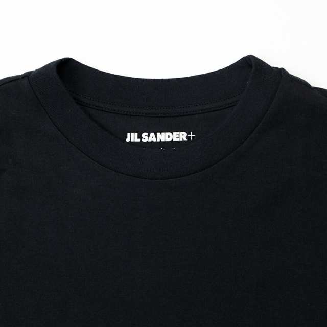 JIL SANDER ＋　裾ロゴ クルーネック 半袖 Tシャツ　ホワイト XS