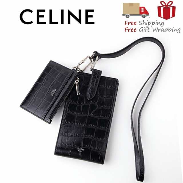CELINE セリーヌ ネックウォレット スマホケース 新品 ギフト プレゼント 贈り物 無料 ラッピング 包装|au PAY マーケット