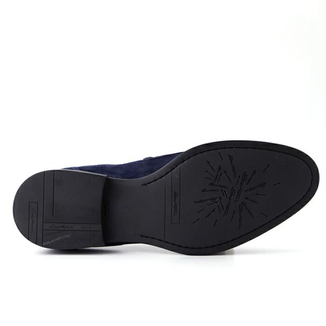 SANTONI サントーニ シューズ ネイビー ローファー 保存袋付 新品