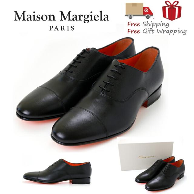 【送料無料】SANTONI サントーニ  シューズ  ブラック ビジネスシューズ 8 新品 ギフト プレゼント プレゼント ギフト 贈り物 無料 ラッピング 包装の通販はその他ビジネス・ドレスシューズ
