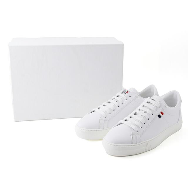 【送料無料】 MONCLER モンクレール スニーカー 人気 ホワイト レザー スニーカー 39 25cm  新品ギフト ラッピング プレゼント プレゼント ギフト 贈り物 MONCLER モンクレール スニーカー 人気 ホワイト レザー スニーカー 38