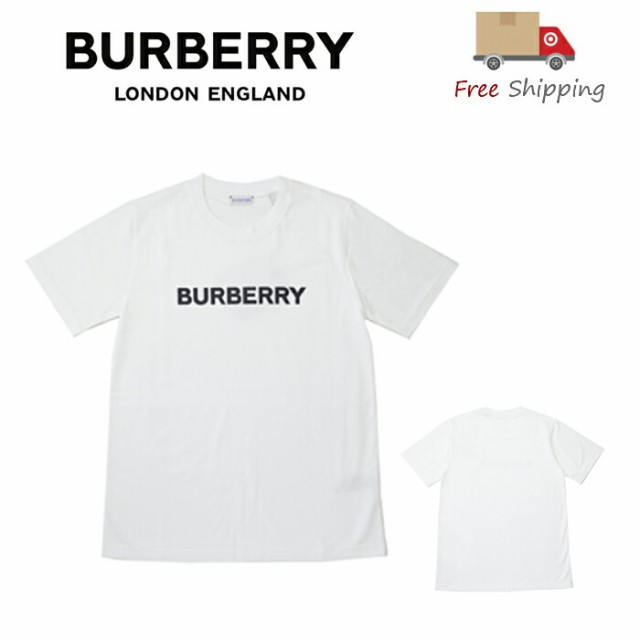 BURBERRY バーバリー8080325 Tシャツ MARGOT 半袖クルーネック ホワイト 新品