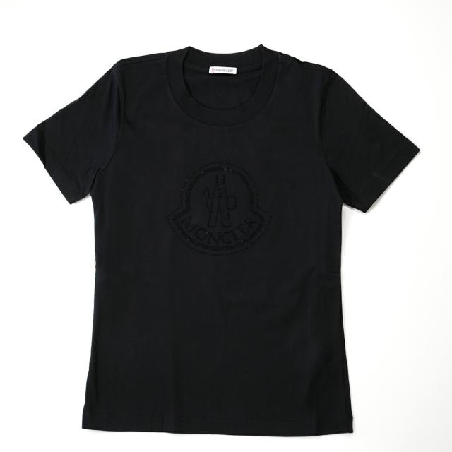【国内発送】MONCLER クリスタル ロゴ 半袖 Tシャツ 8C00034 MONCLER モンクレール 半袖Tシャツ 8C00034 829FB レディース