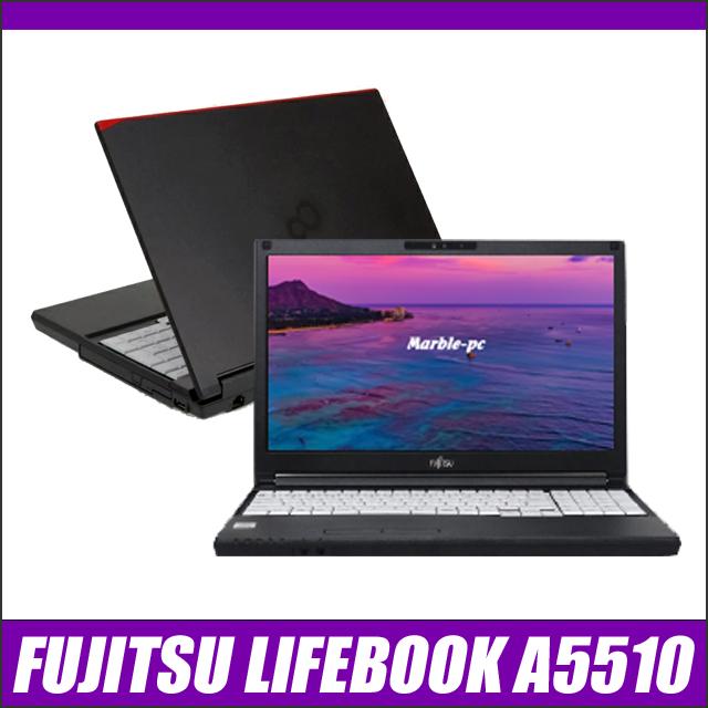 中古ノートパソコン 富士通 LIFEBOOK A5510 15.6型 Windows11 Corei3 8GB SSD256GB WPS Office付き カメラ テンキー DVDマルチ Bluetooth | 無線LAN WEBカメラ 中古パソコン コアi3-10110U 第10世代 FUJITSU ライフブック テンキー付きキーボード DVDスーパーマルチ_15