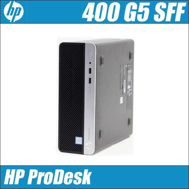 中古デスクトップパソコン HP ProDesk 400 G5 SF｜Windows11 メモリ8GB HDD500GB＋新品SSD512GB Core i3 第8世代 DVDドライブ WPS Office